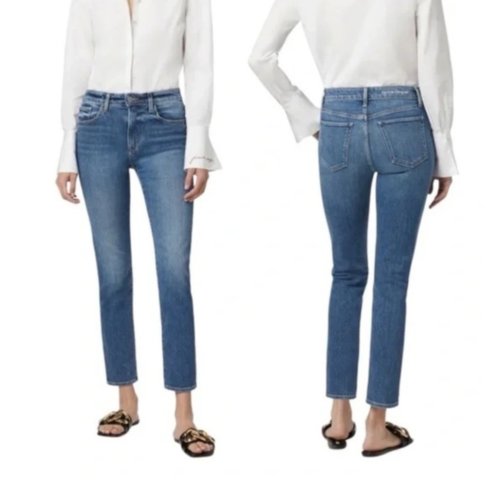 FAVORITE DAUGHTER the Erin Denim Jeans High Rise Slim Straight Size 32